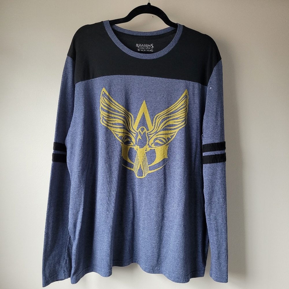 ASSASSIN'S CREED IV BLACK FLAG Long Sleeve Tee Unisex Styling Junior Fit XXL